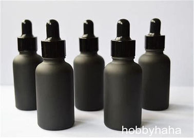 Cina Botol Penetes Kaca Warna Hitam Farmasi, Botol Penetes 30ml Buka Halus pemasok